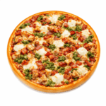 21.Kylling, bacon, mozzarella og pesto