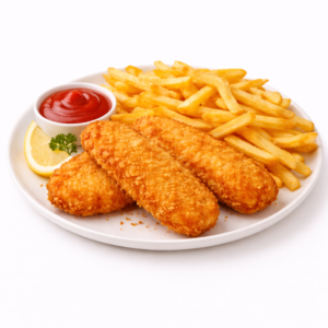 Børne fiskefilet med pommes